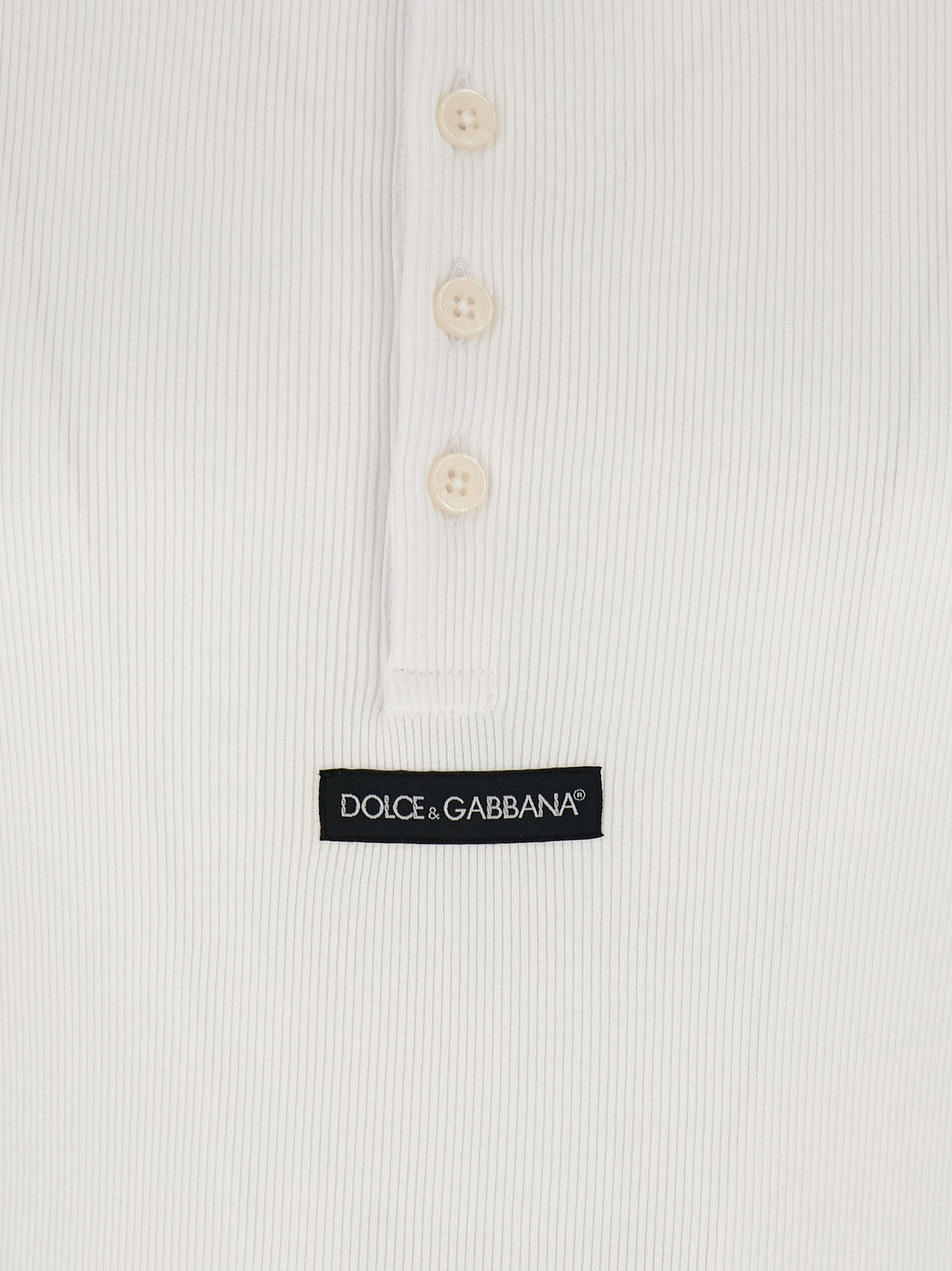 Dolce & Gabbana White Cotton T-Shirt
