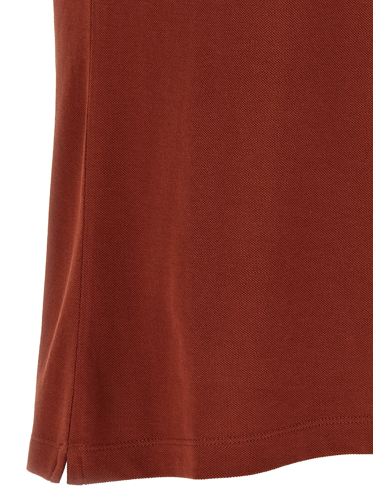 Brunello Cucinelli Men's Regular Fit Short-Sleeve Cotton Polo Shirt - Red Terracotta