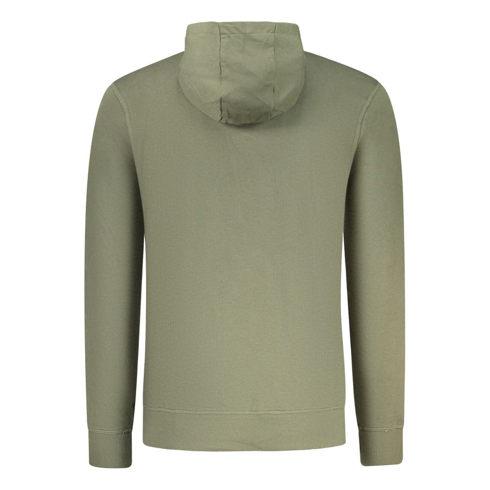 Sweatshirt Hoodie by North Sails for men in cotton green features a authentic silhouette, showcasing a sophisticated hooded neckline and authentic detail for a refined finish.