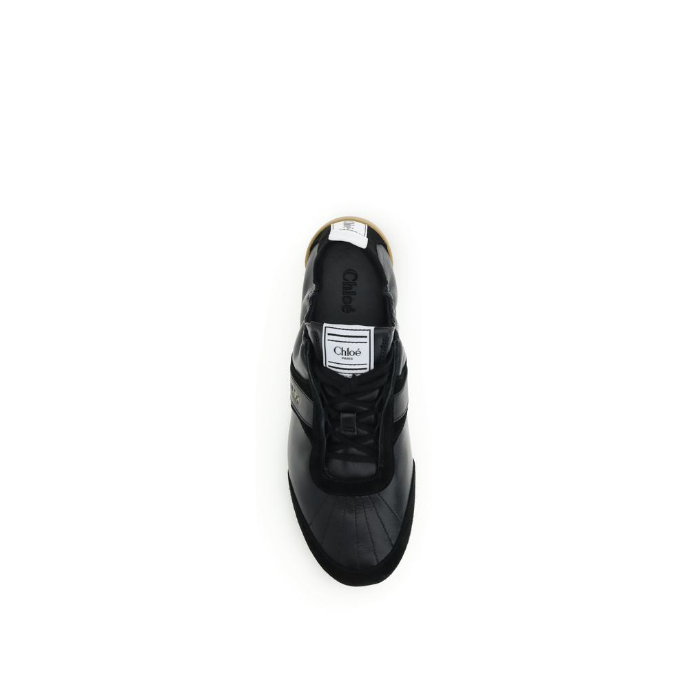 Chloé Women's Athletic Suede Goatskin Leather & Rubber Sneakers - Black