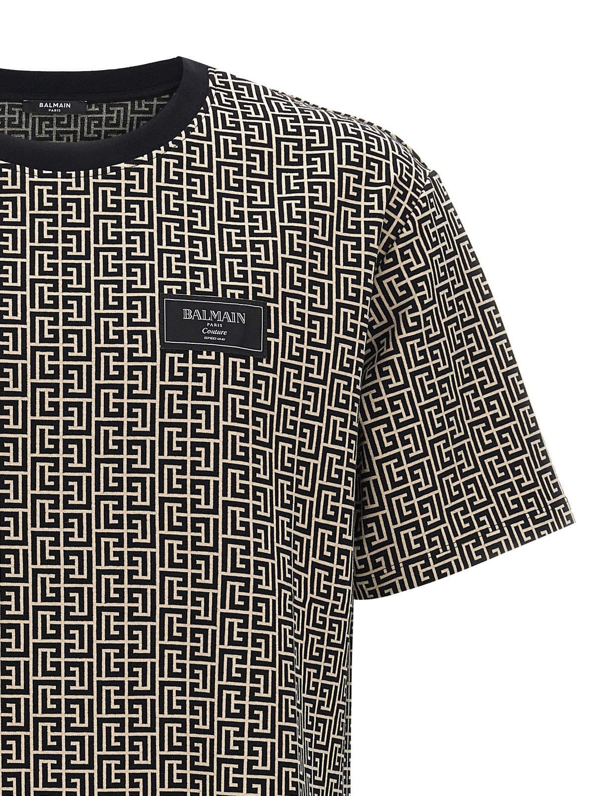 Balmain Bicolor Cotton T-Shirt