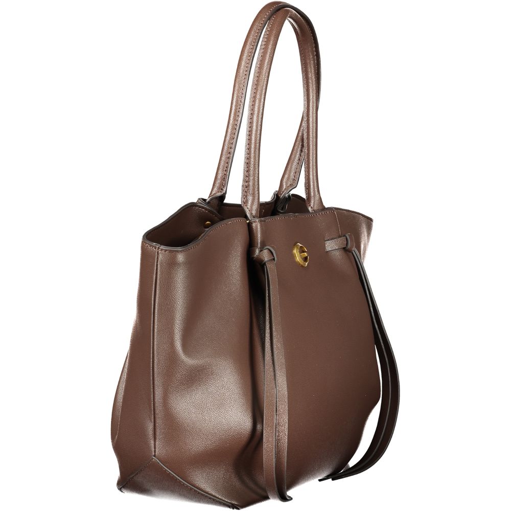 Guess Jeans Brown Polyethylene Handbag