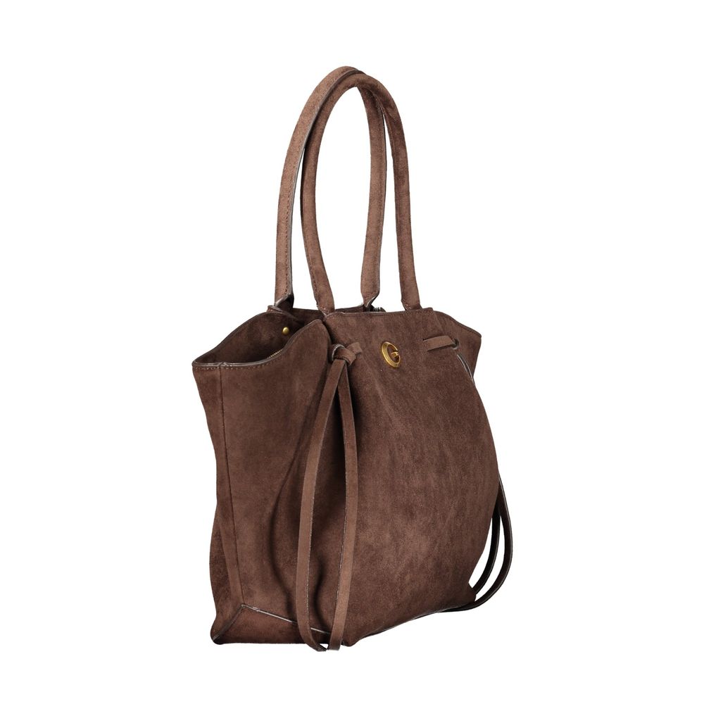 Guess Jeans Polyester Handbag - Brown