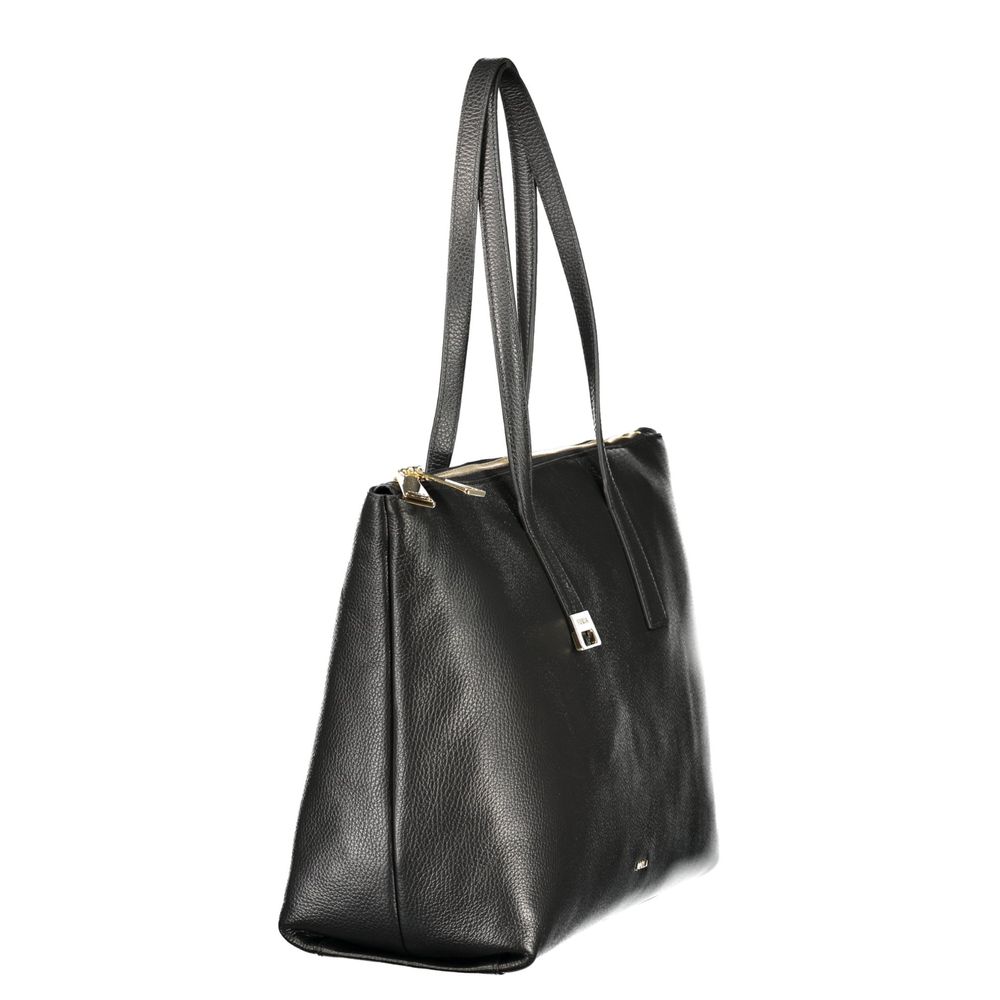 Furla Black Leather Handbag