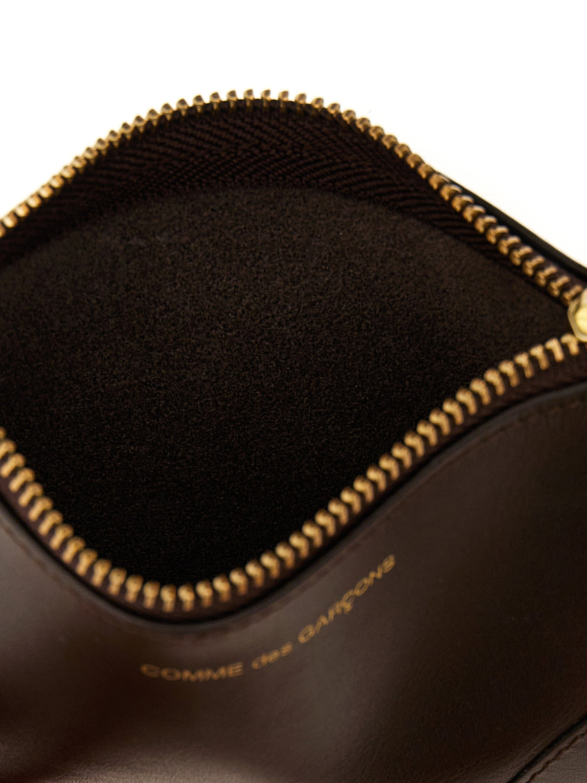 Comme Des Garçons Brown Calfskin Cardholder