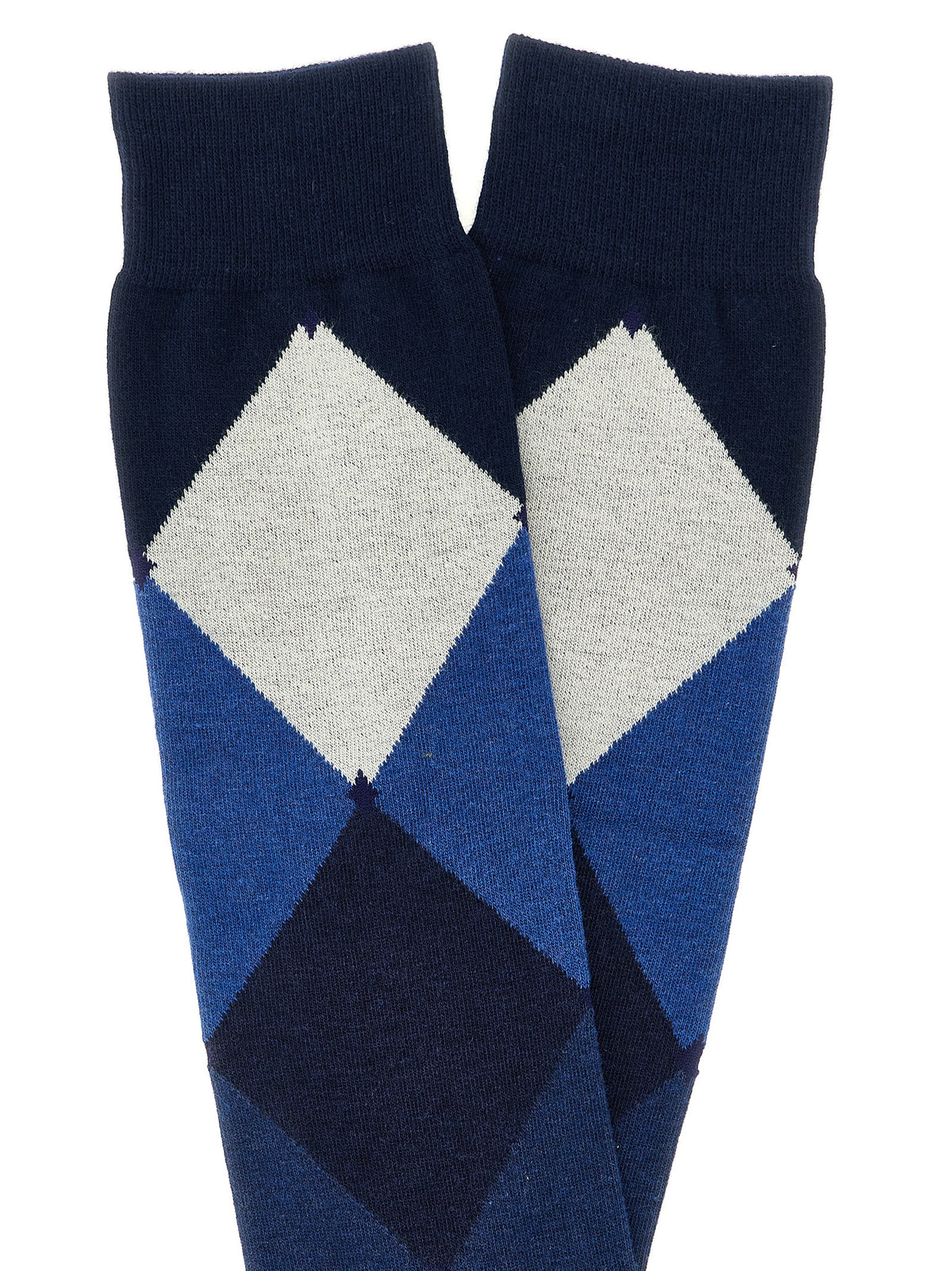 Ballantyne Blue Cotton Socks