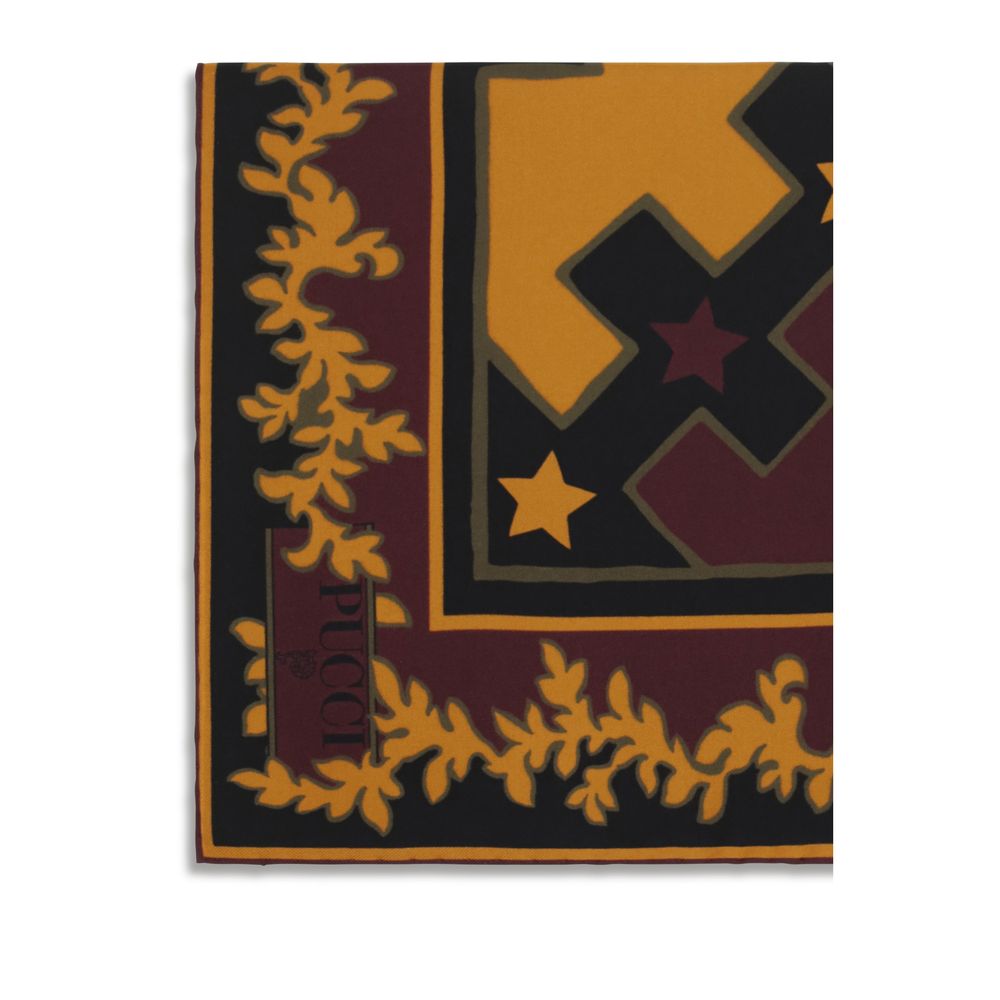 Emilio Pucci Silk Twill Square Scarf - Multicolor Print