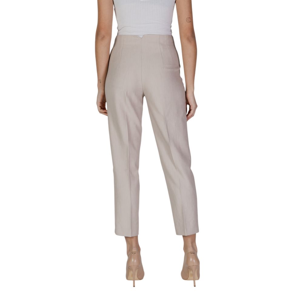 Only Beige Recycled Polyester Casual Pants