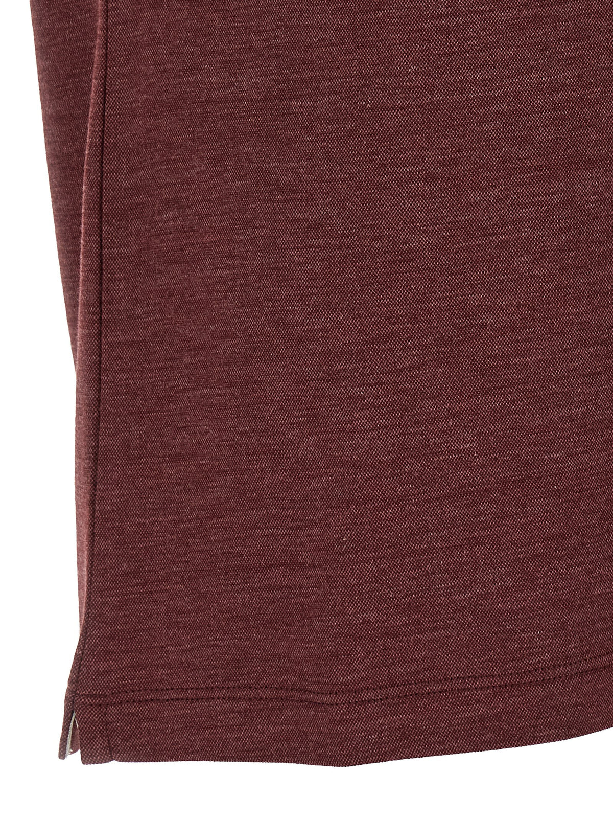 Brunello Cucinelli Bordeaux Virgin Wool Polo Shirt