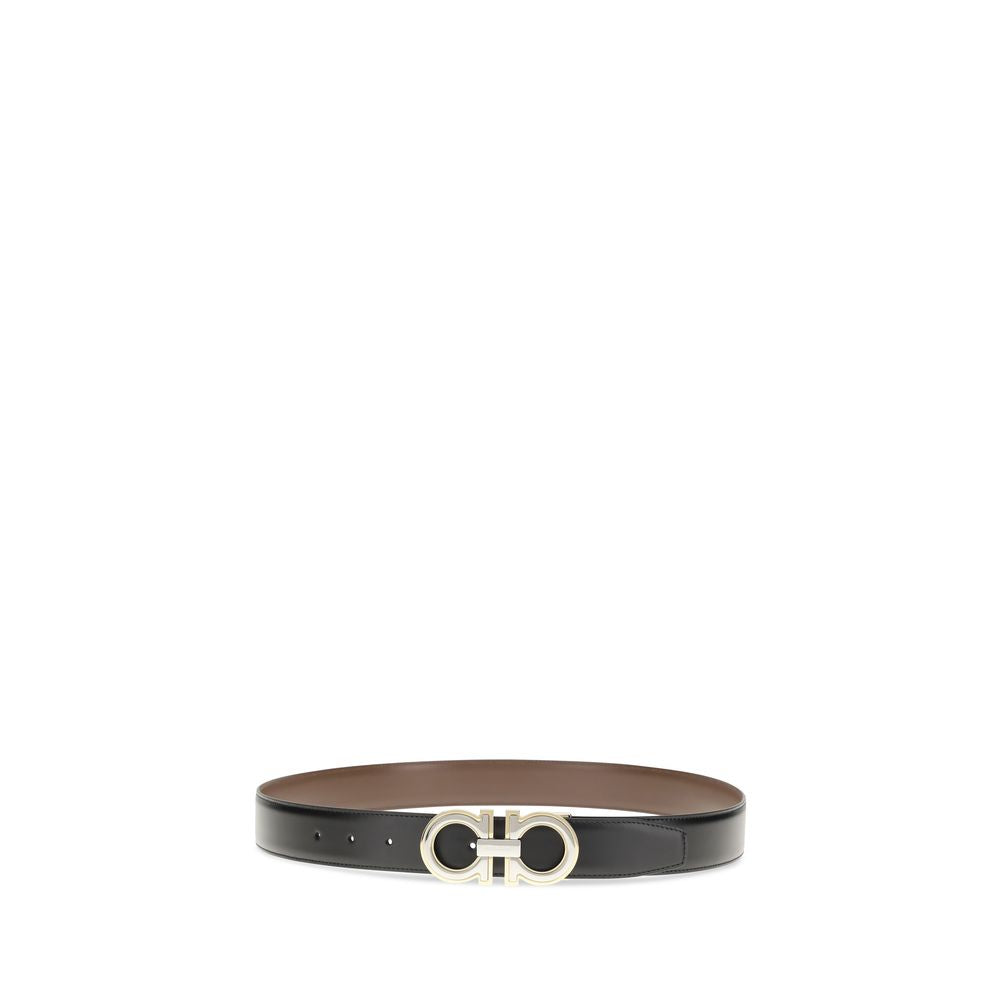 Belt by Ferragamo for men in bos taurus calfskin leather multicolor presents a artisanal silhouette from the Gancini Bos Taurus Calfskin Leather Belt collection, showcasing an artisanal design and refined craftsmanship for a artisanal look.