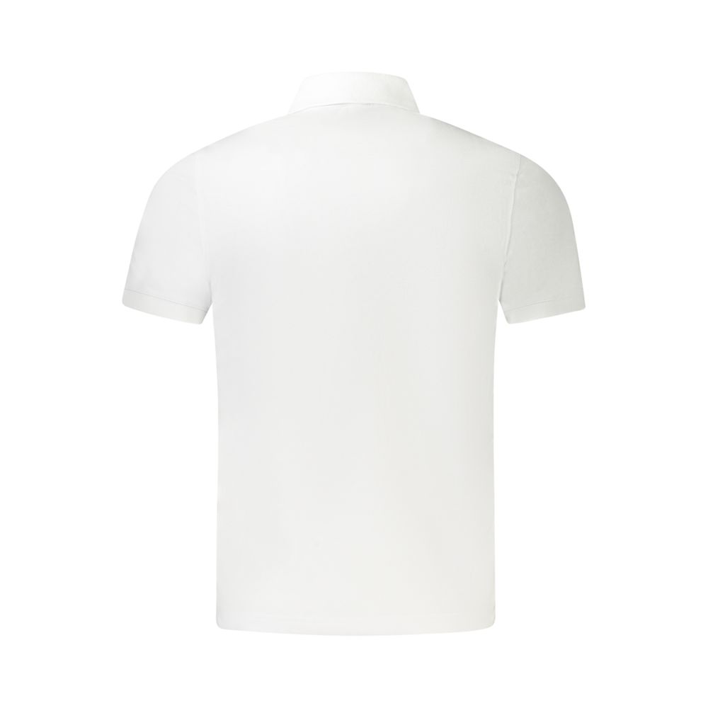 Polo Shirt by K-WAY for men in stretch cotton white presents a sleek silhouette, featuring a refined and for a sleek finish.