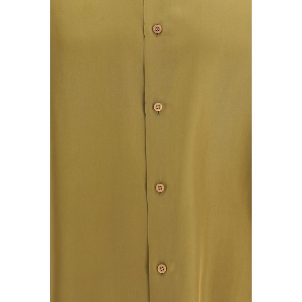 Valentino Garavani Men's Regular Fit Long-Sleeve Silk Dress Shirt - Beige