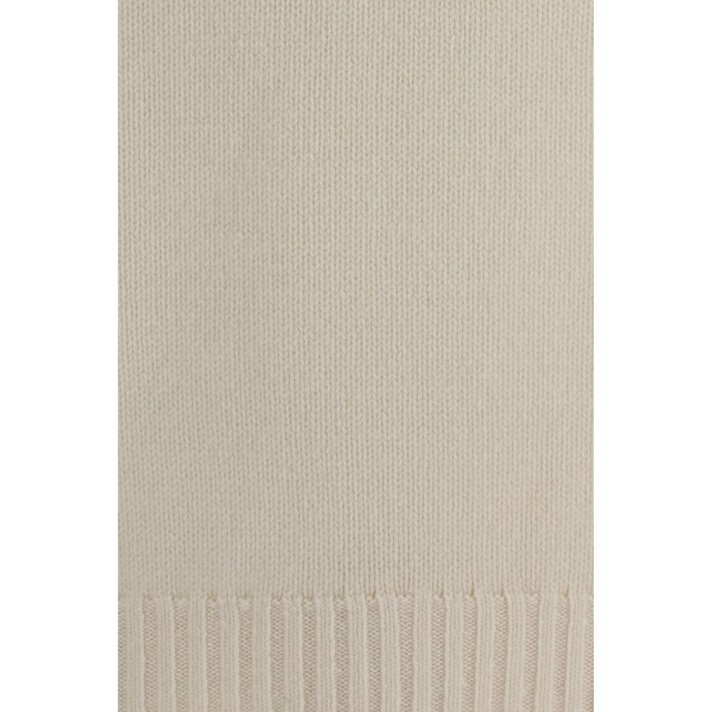 Umit Benan White Cashmere Turtleneck