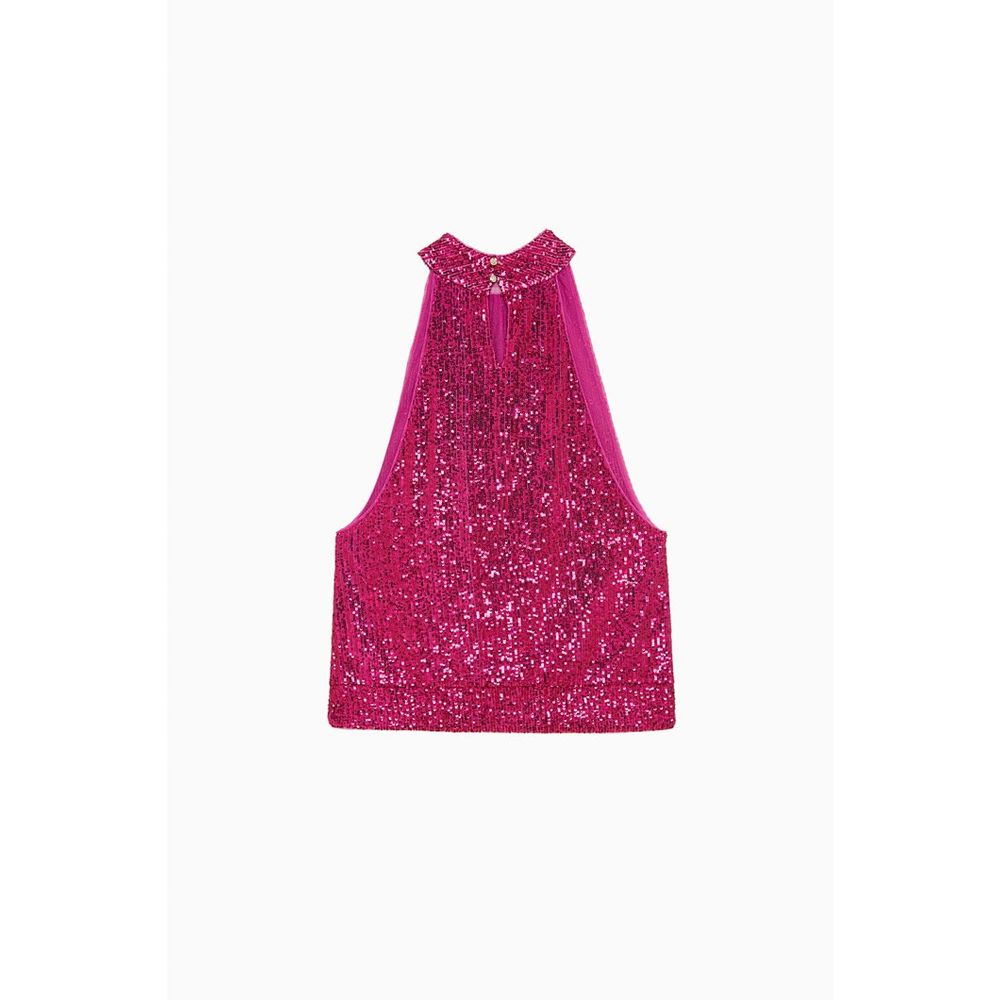 Patrizia Pepe Women's Stretch Polyester Tank Top - Red