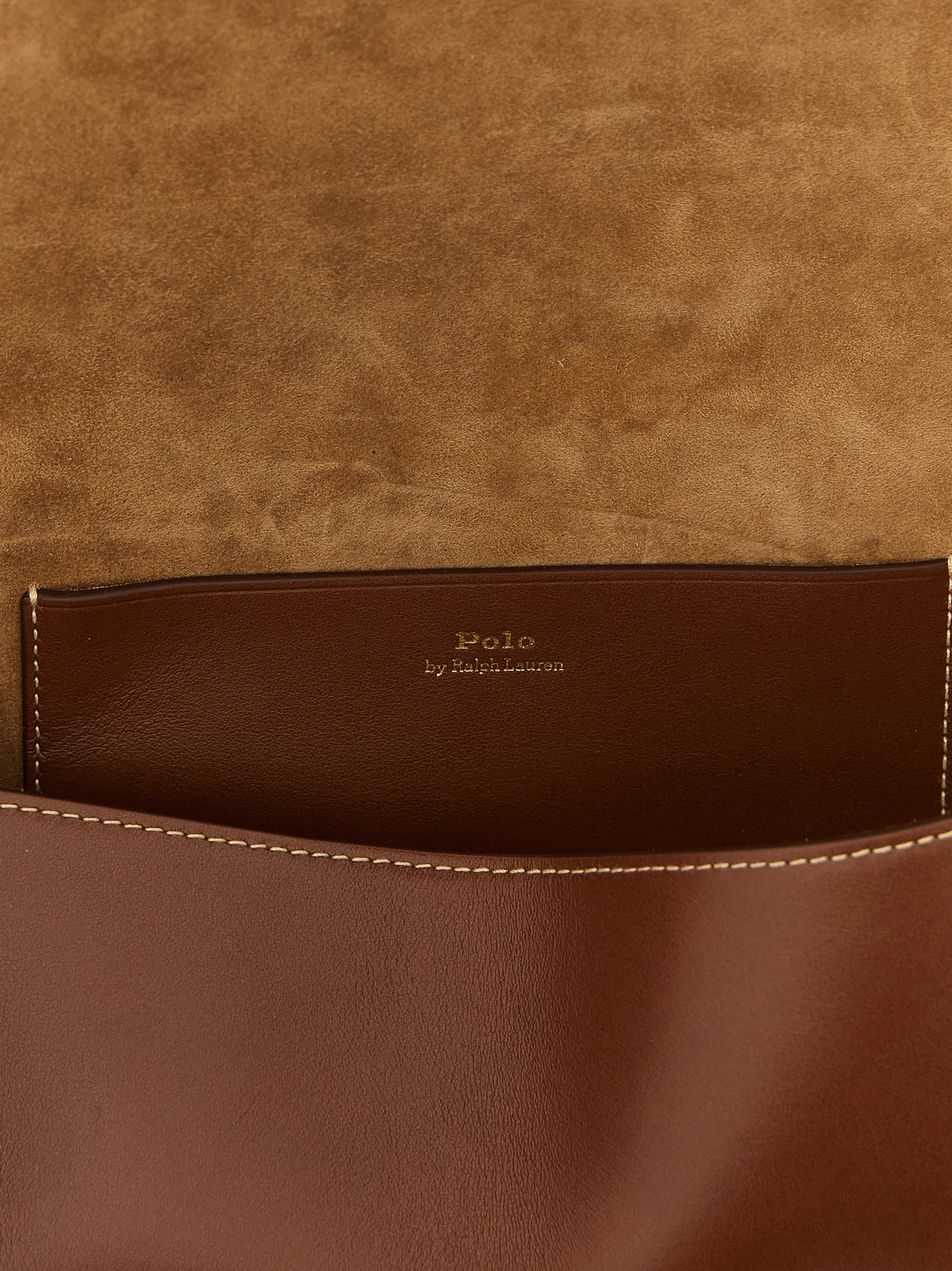 Polo Ralph Lauren Brown Cowhide Clutch Bag