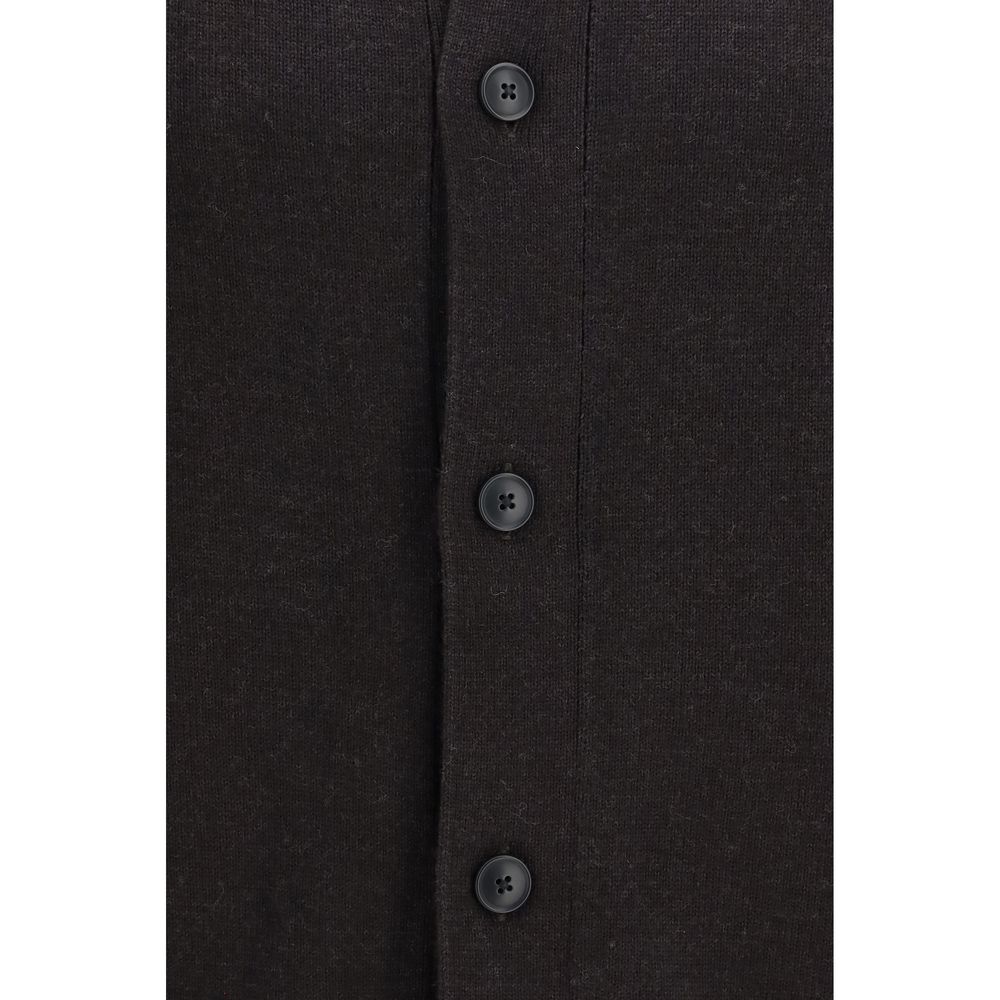 Sunflower Men's Regular Fit Merino Wool Cardigan - Brown