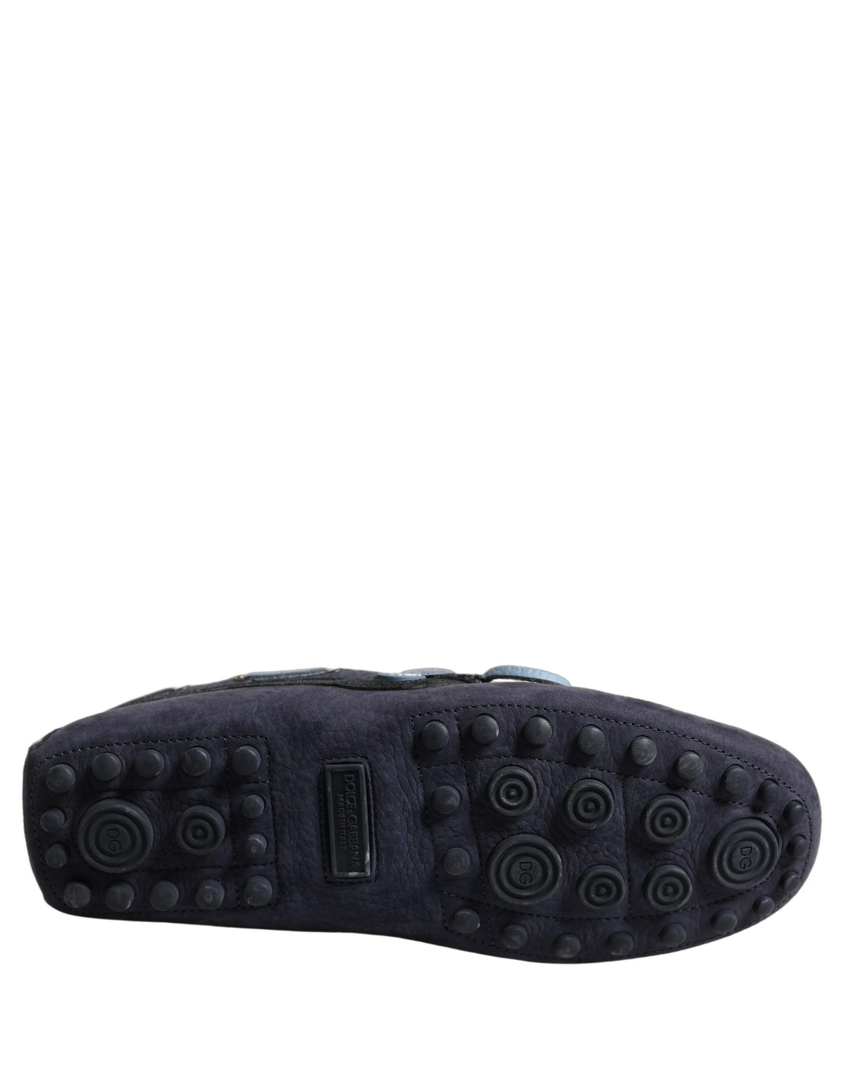 Dolce & Gabbana Navy Blue Suede Leather Tassel Loafers Shoes