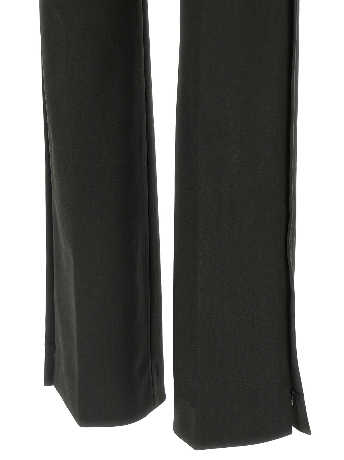 Sportmax Black Virgin Wool Flared Pants