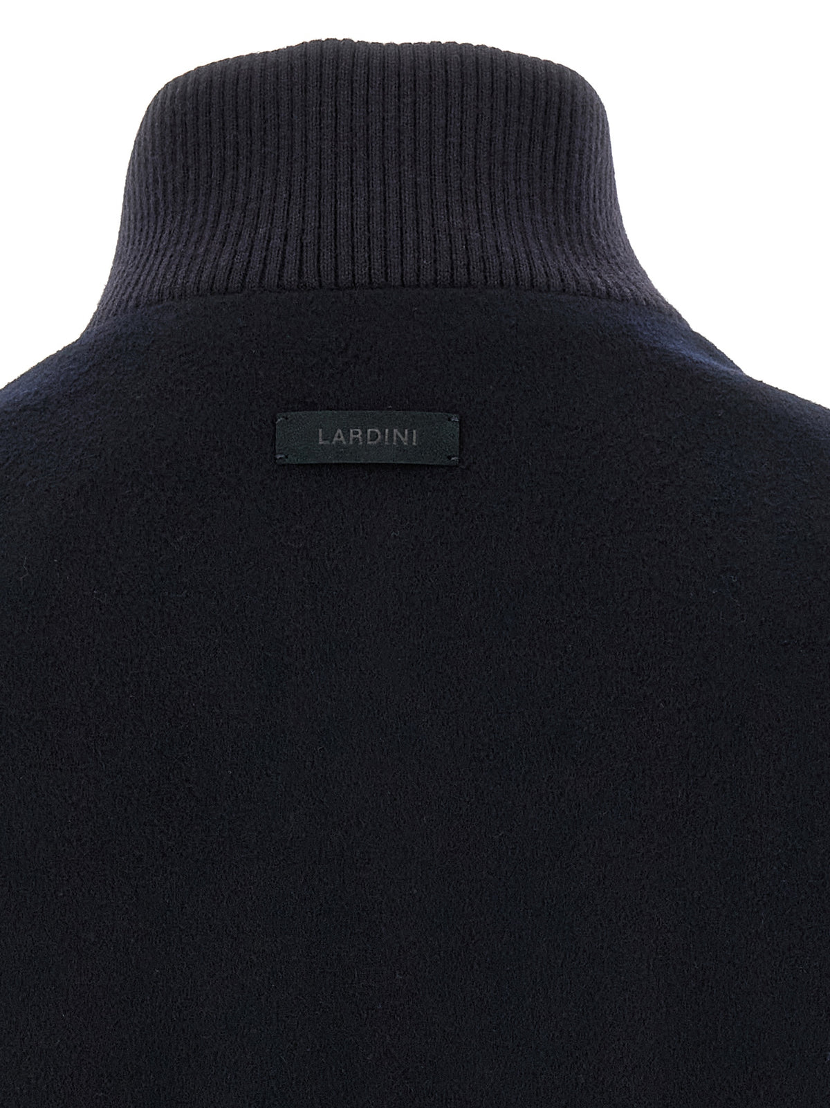 Lardini Blue Virgin Wool Full-Length Jacket