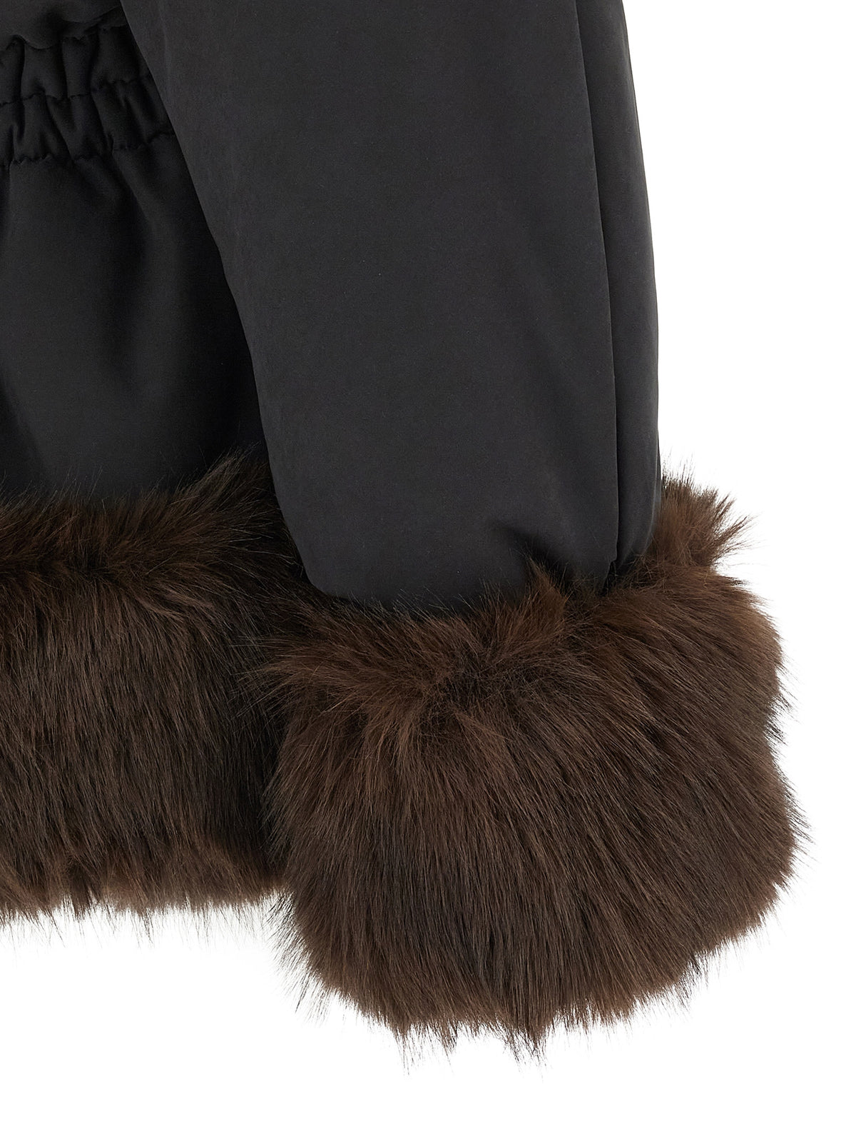 The Andamane Black Polyester Full-Length Jacket
