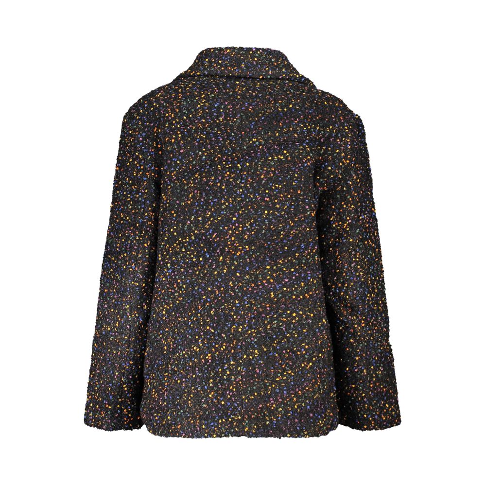 Desigual Women's Polyester Cotton Wool Jacket - Black