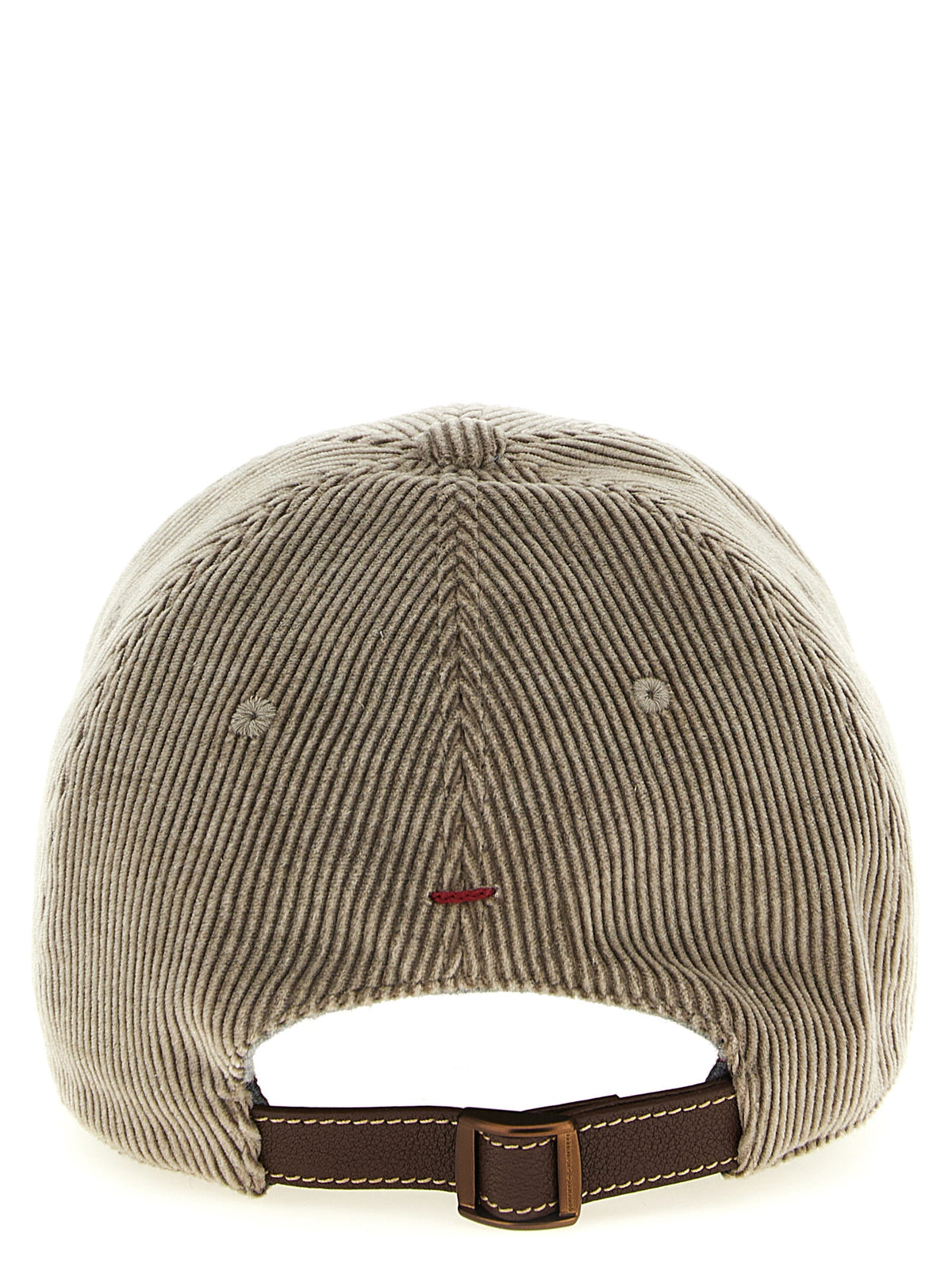 Brunello Cucinelli Gray Cotton Cap (Baseball Hat)