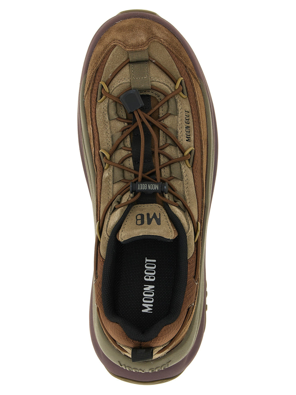 Moon Boot Brown Cowhide Athletic Sneakers
