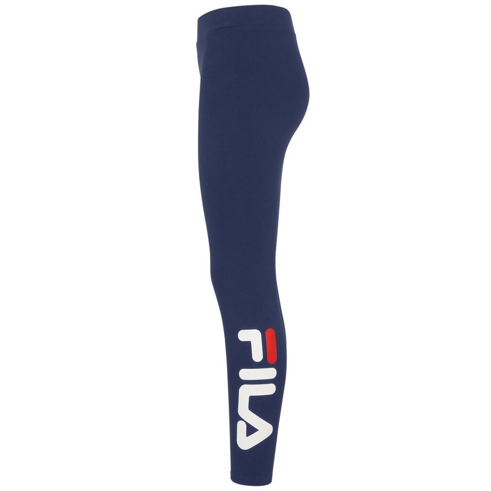 Fila Women's Leggings Stretch Cotton Activewear - Blue