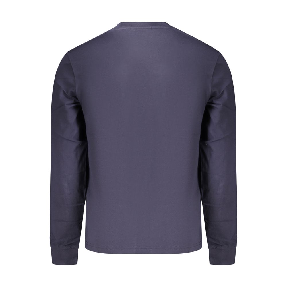 Napapijri Men's Relaxed Fit Crew Neck Cotton T-Shirt - Blue Print