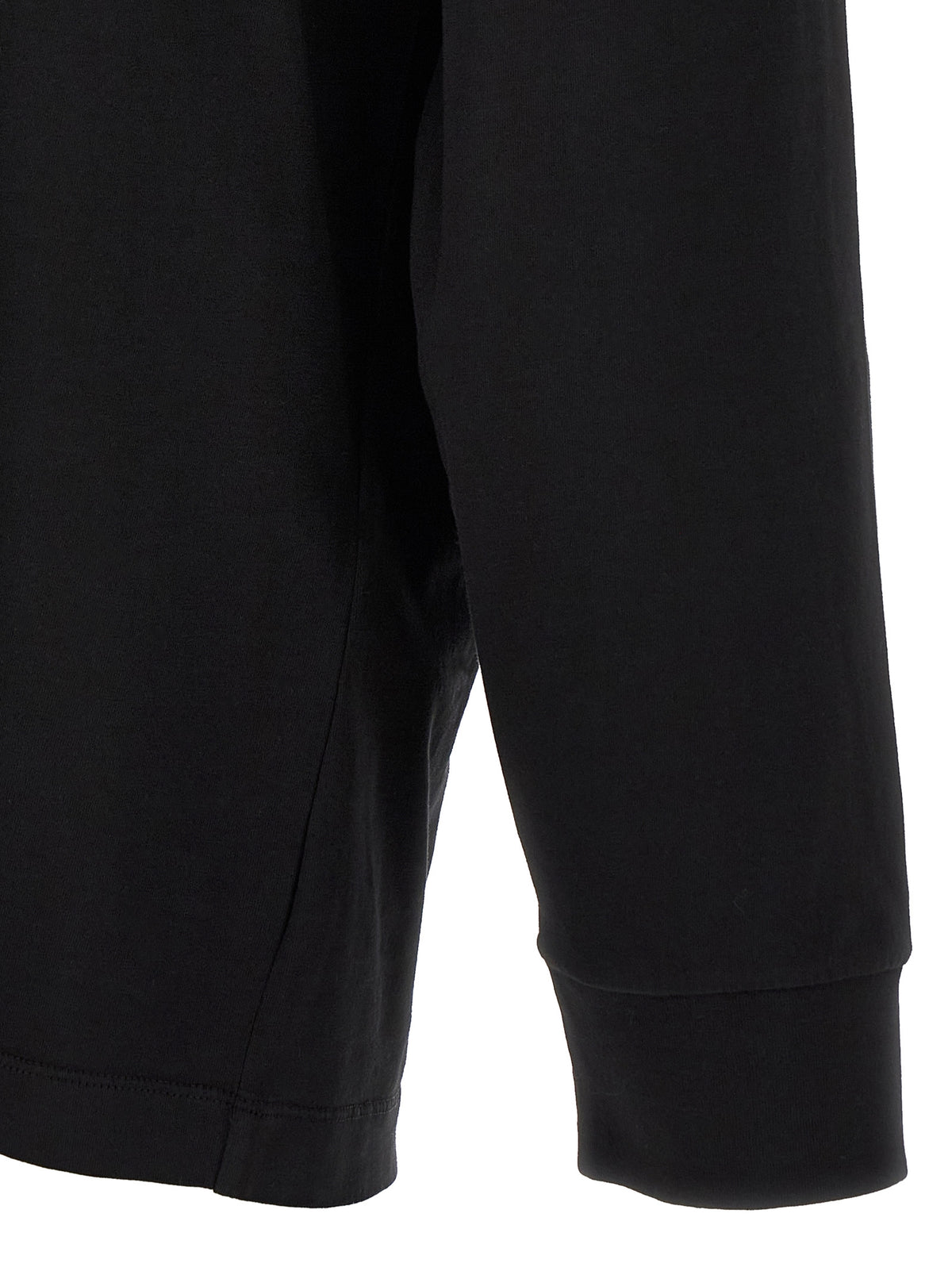 MM6 Maison Margiela Black Cotton Long Sleeve T-Shirt