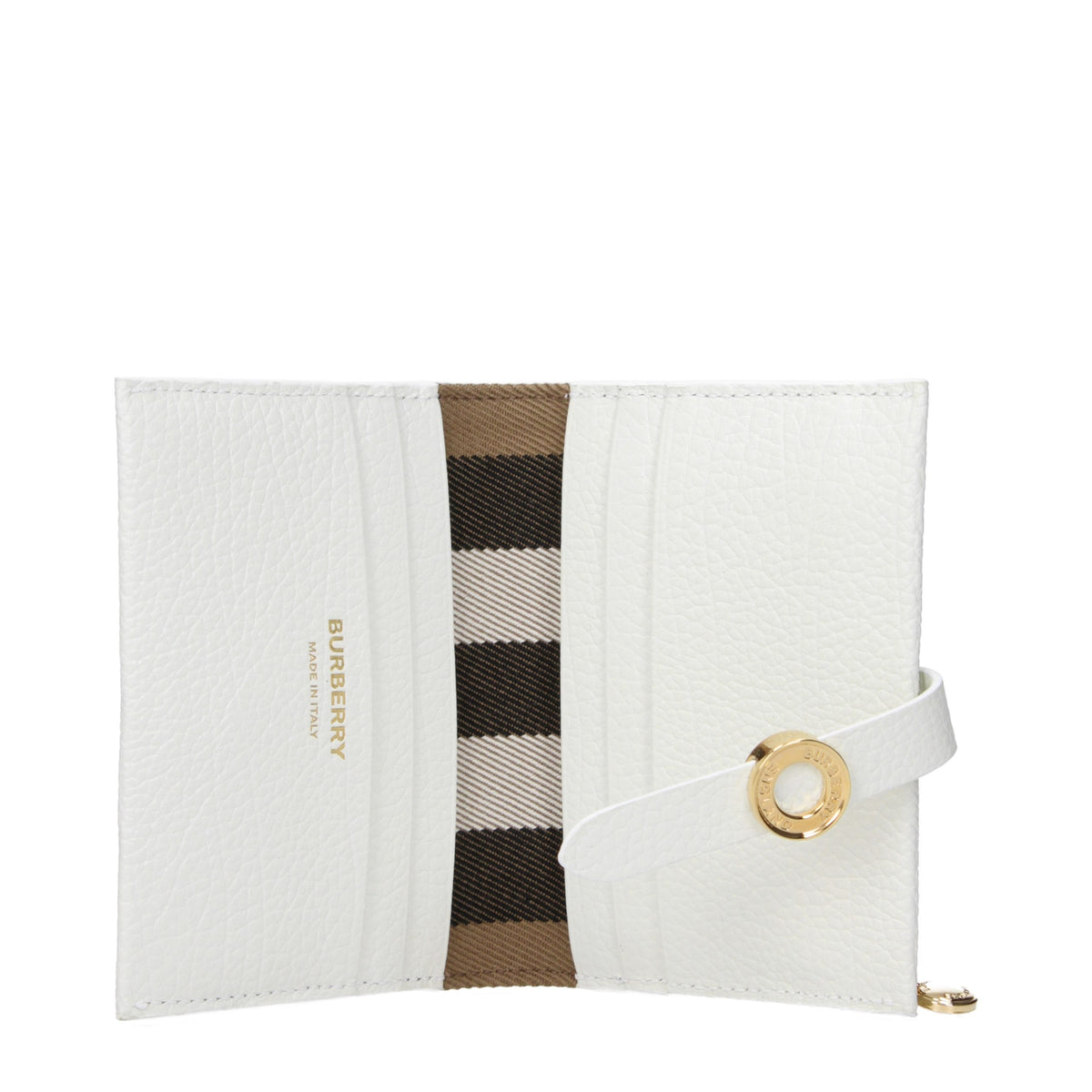Burberry White Leather Wallet