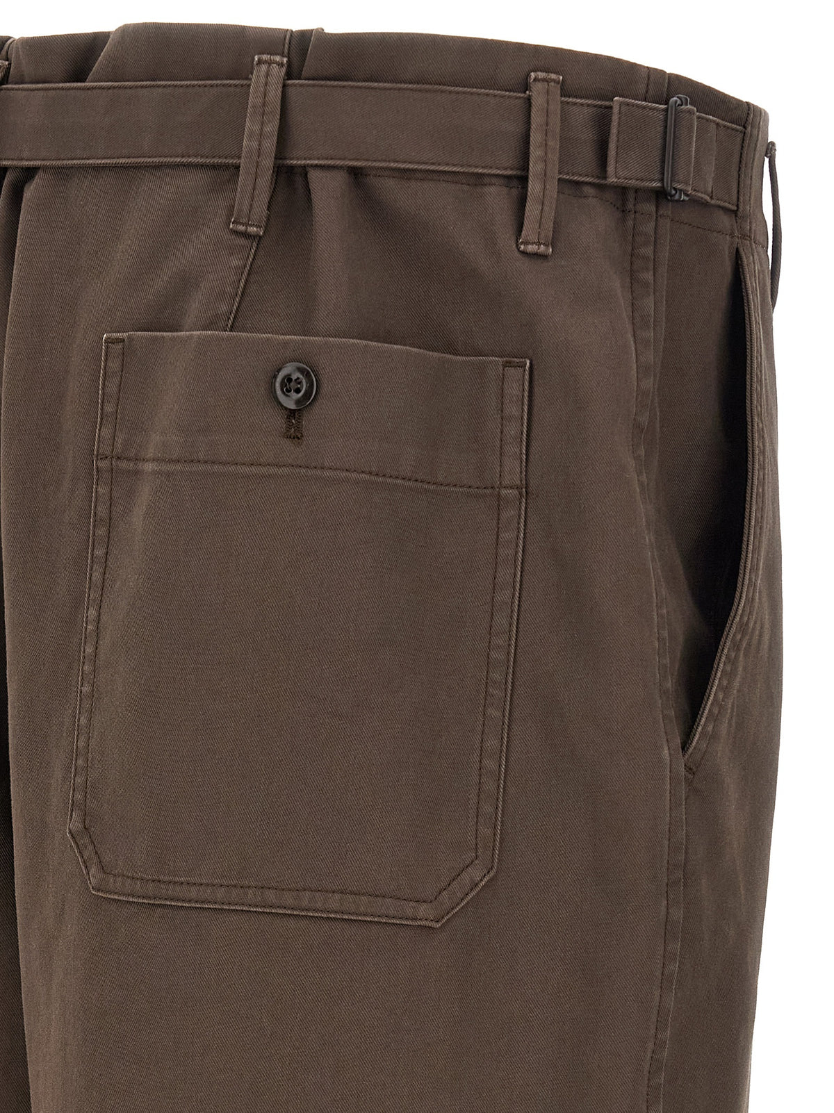Lemaire Brown Cotton Pants
