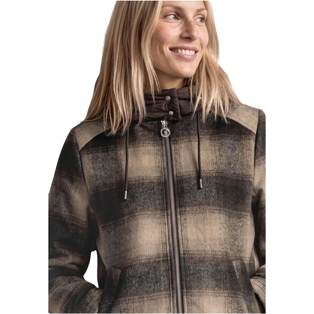 Street One Brown Polyester Coat