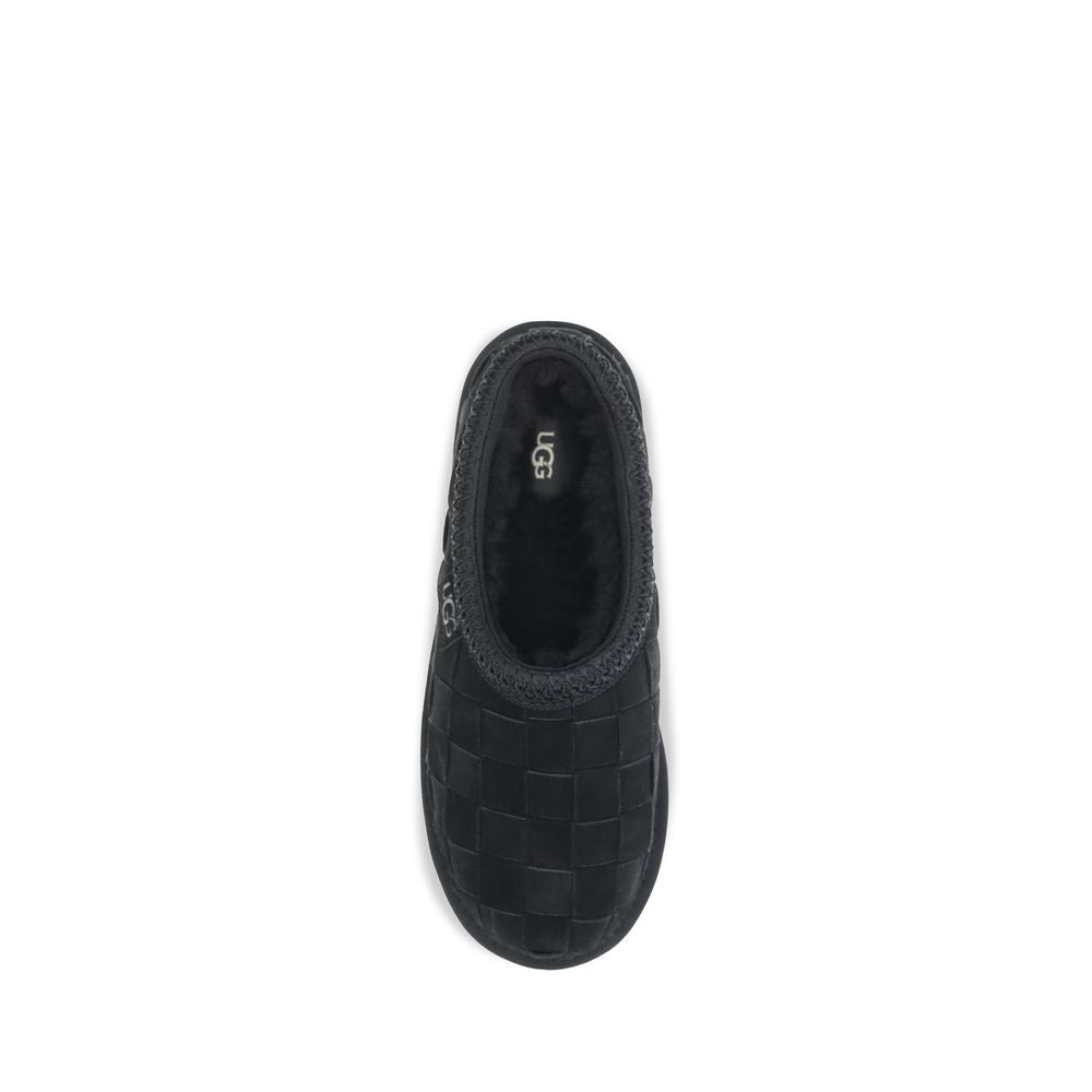 UGG Black Suede Leather Mules