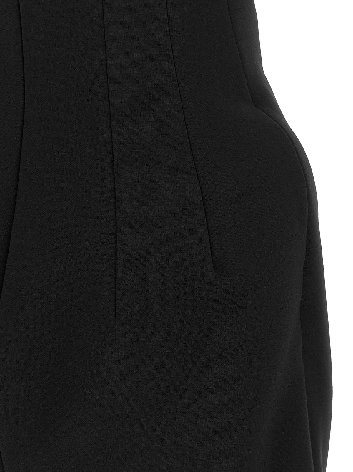 Elisabetta Franchi Black Polyester Short Dress