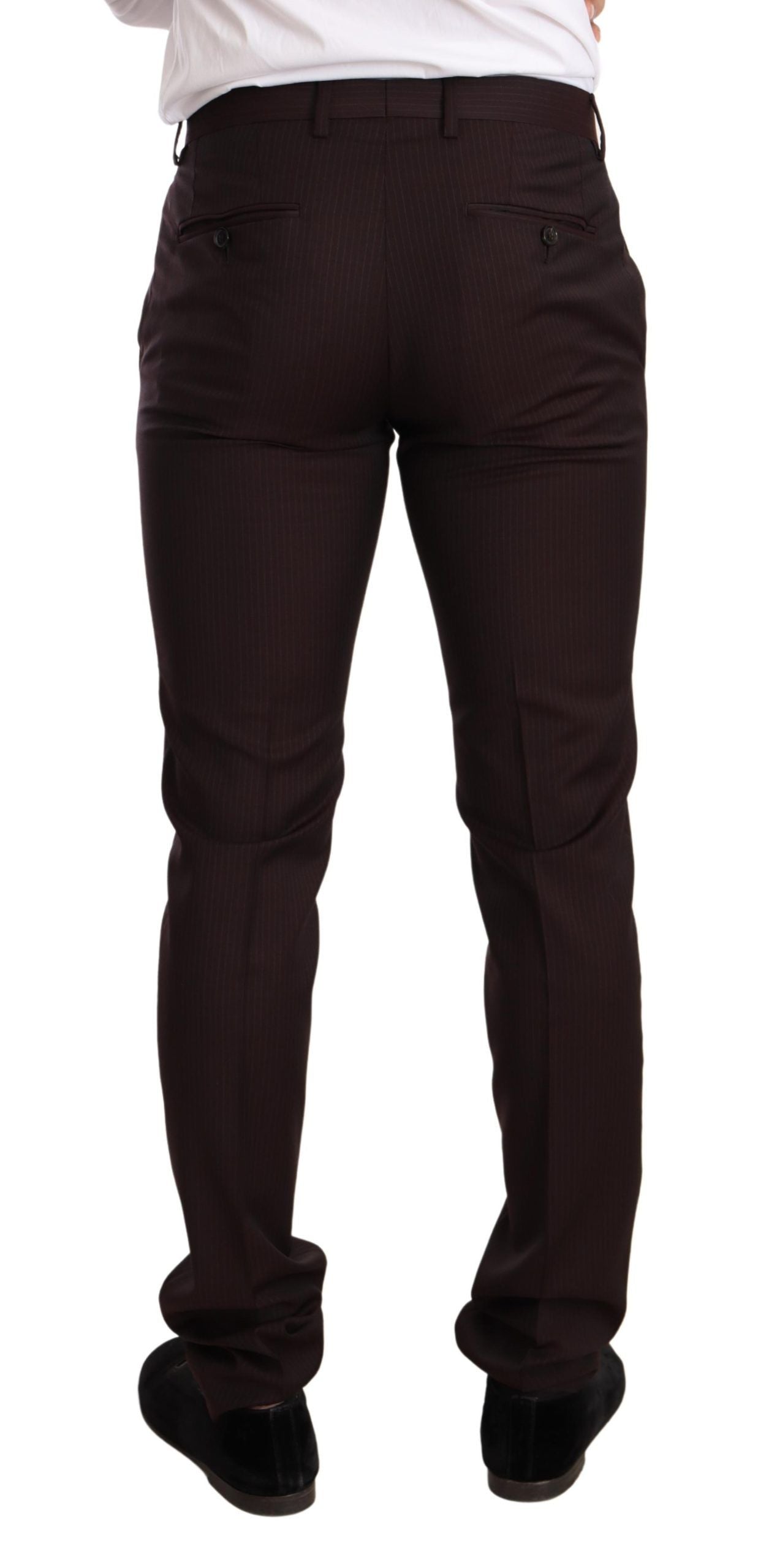 Dolce & Gabbana Men's Bordeaux Wool MARTINI Slim Fit Suit