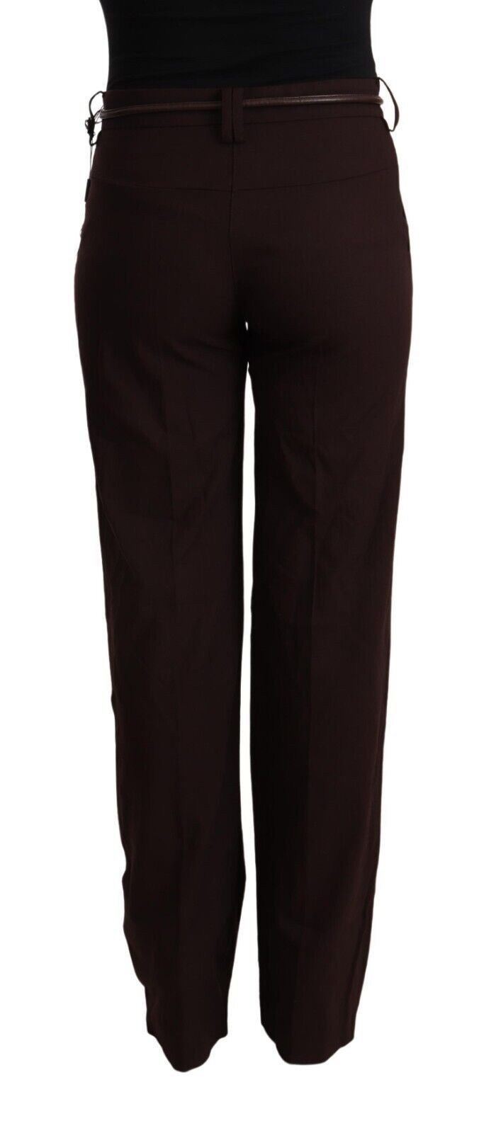 Patrizia Pepe Ladies' Black High Waist Straight Formal Pants