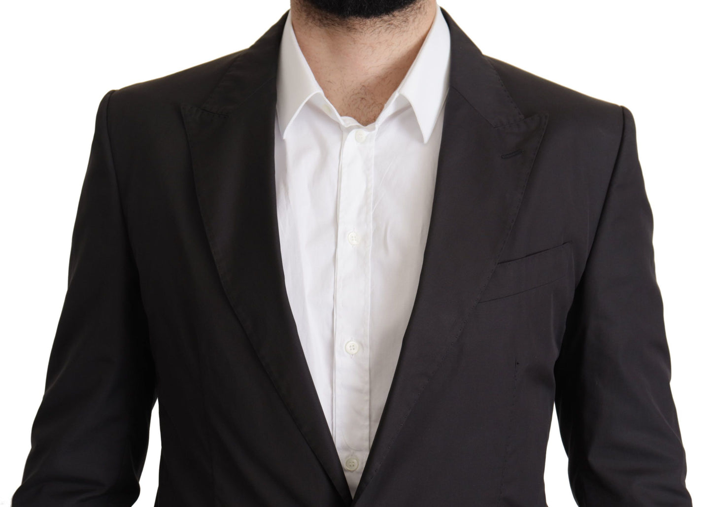 Dolce & Gabbana Men's Black Single Breasted TAORMINA Breasted Blazer