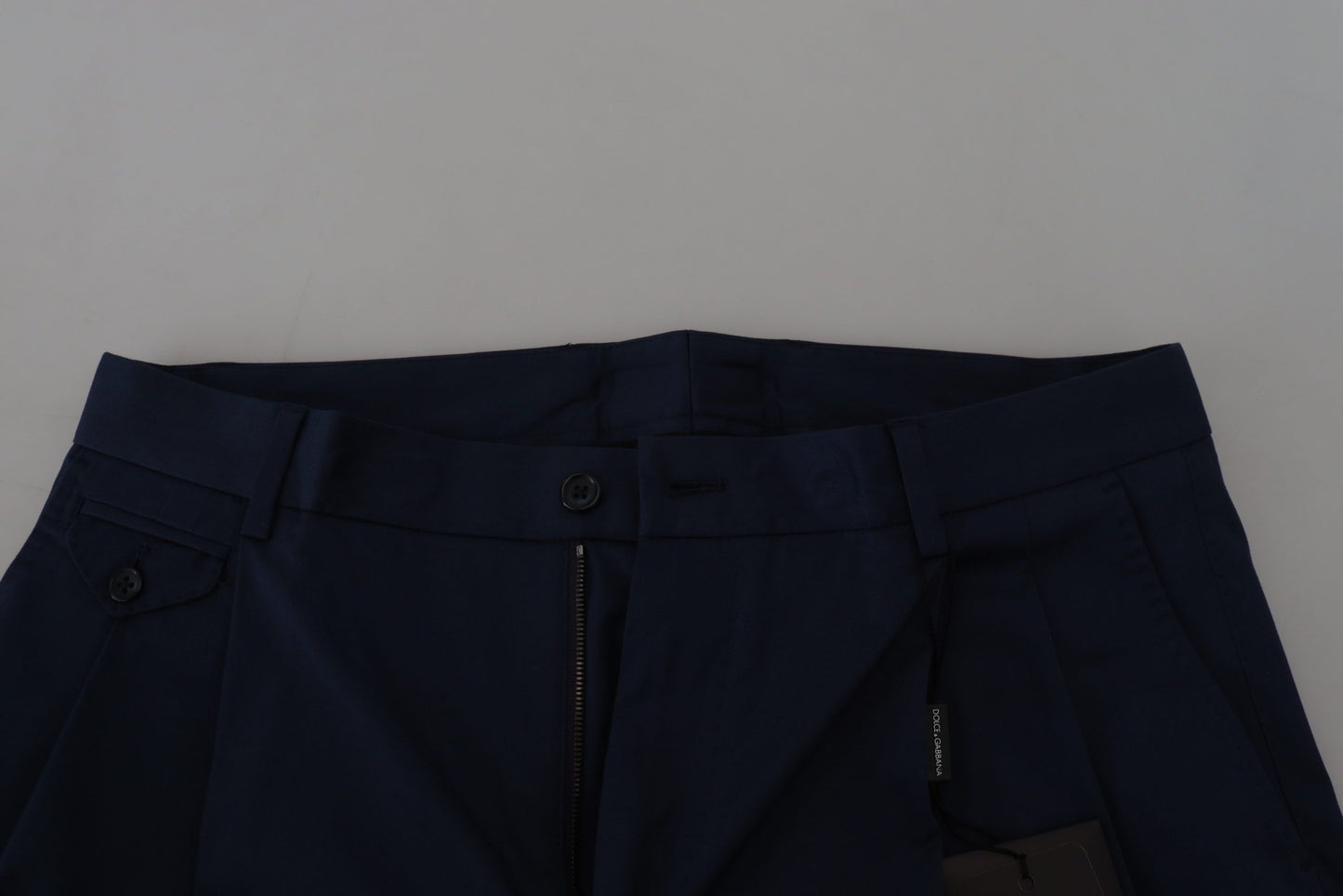 Dolce & Gabbana Men's Blue Chinos Cotton Stretch Casual Shorts