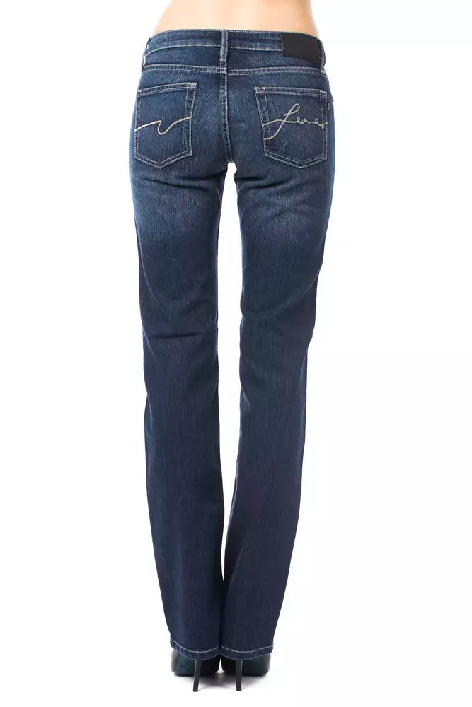 Blue Cotton Regular Fit Jeans