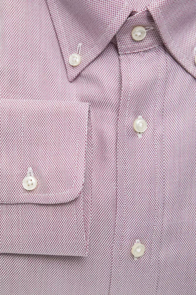 Robert Friedman Men's Red Cotton Shirt