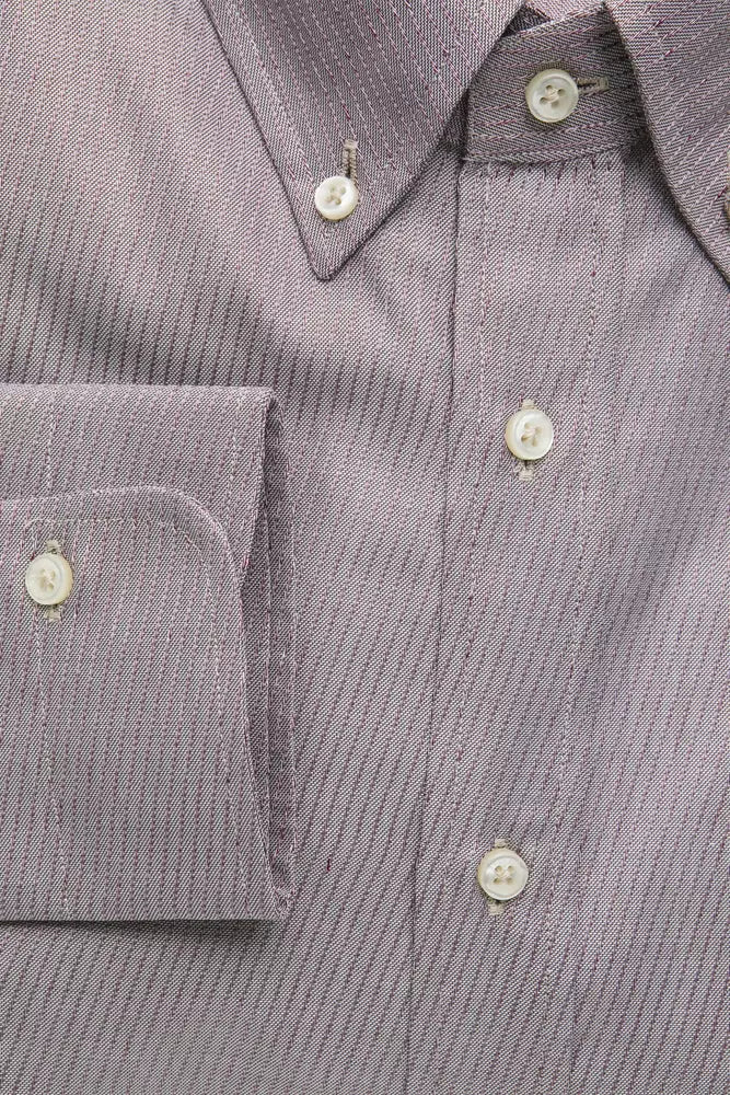 Robert Friedman Men's Beige Cotton Shirt