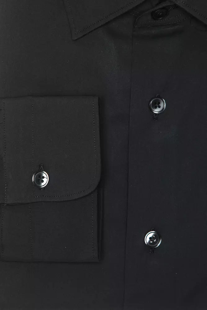 Dress Shirt by Robert Friedman for men in stretch polyamide cotton gray features an polished silhouette, showcasing a sophisticated and detail for a truly polished finish.