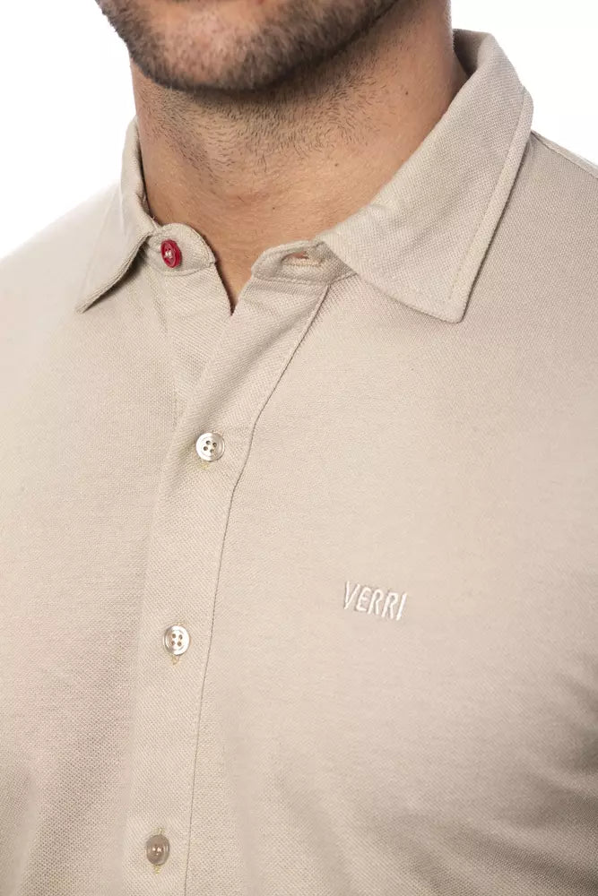 Beige Verri Men's Regular Fit Shirt