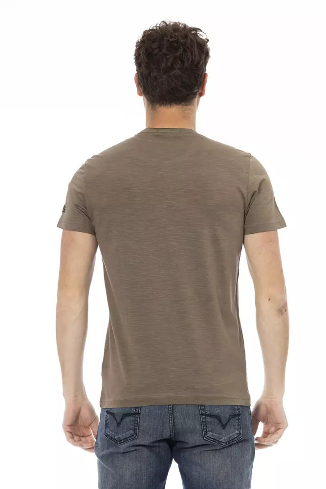 Trussardi Action Men's Brown Cotton T-Shirt