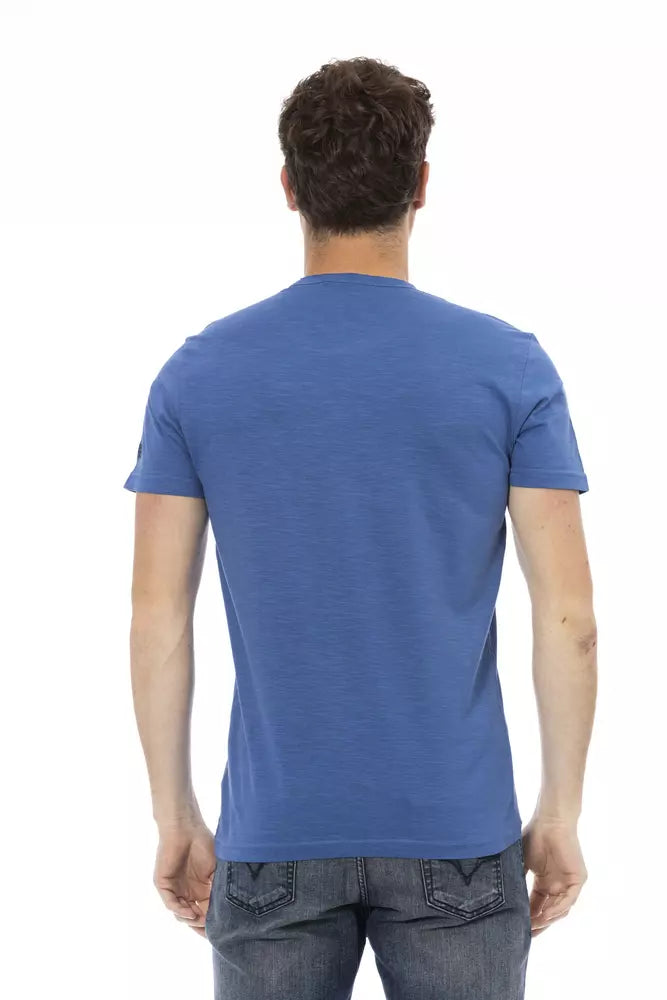 Trussardi Action Men's Blue Cotton T-Shirt