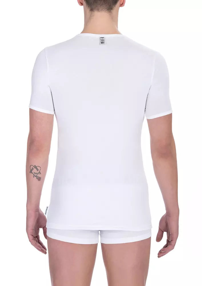 Bikkembergs Men's White Cotton T-Shirt