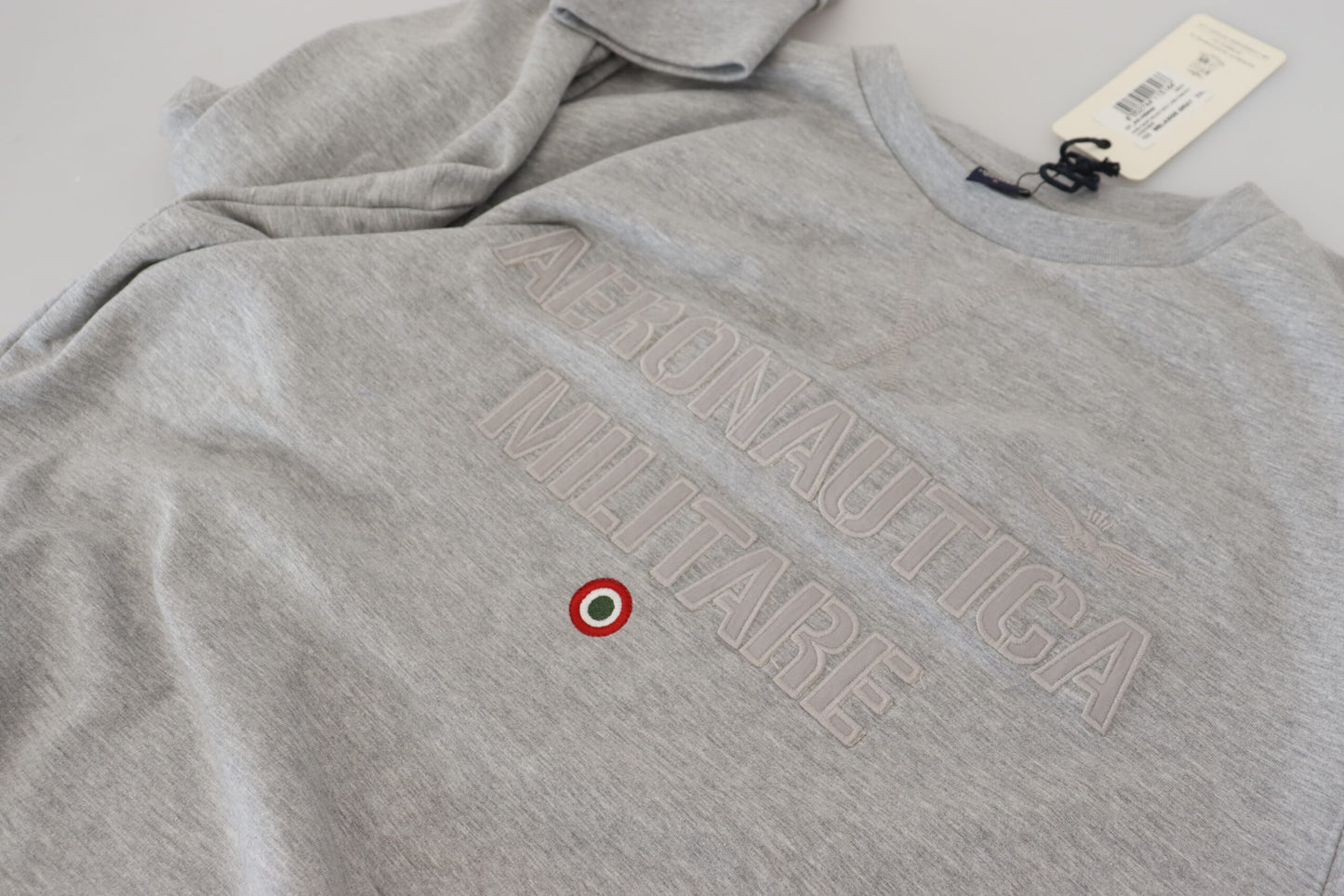 Aeronautica Militare Men's Gray Men Pullover Sweatshirt Sweater