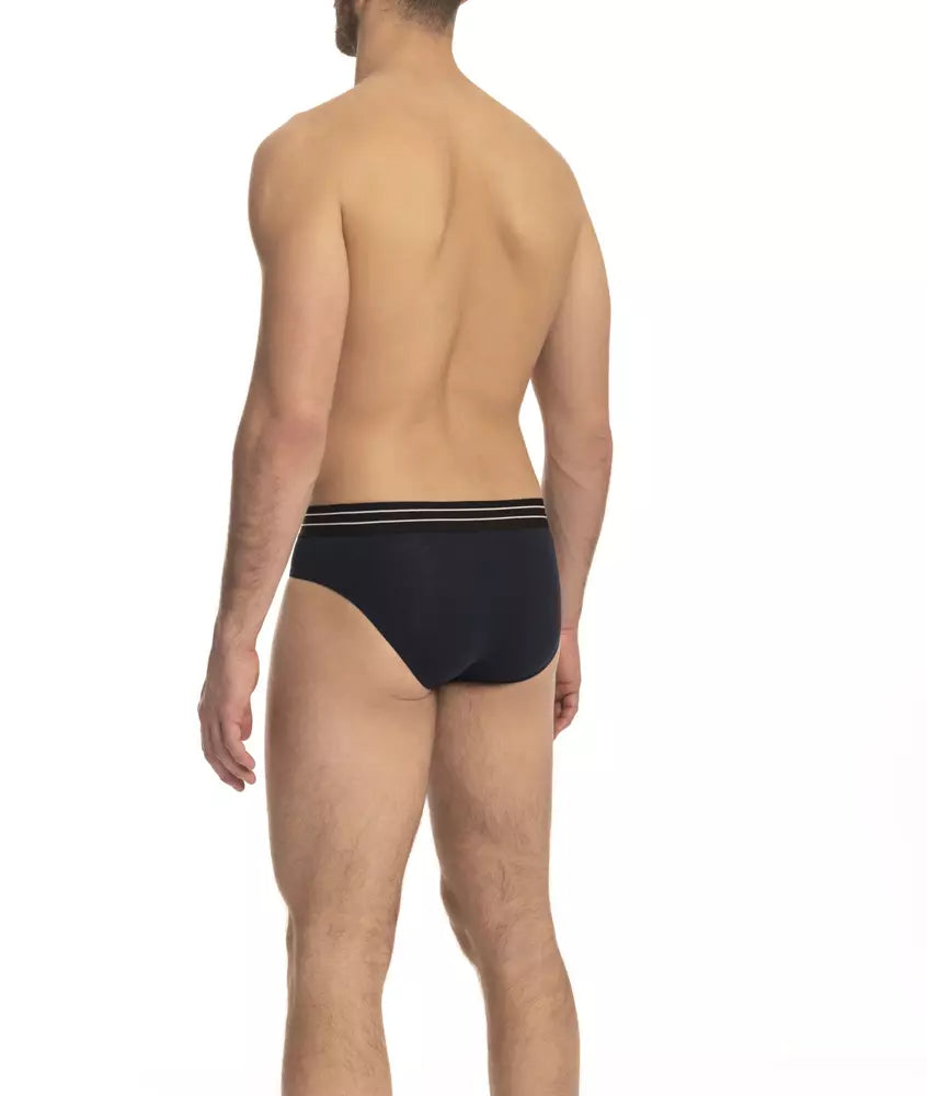 Cavalli Class Blue Cotton Underwear Briefs