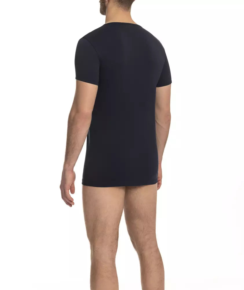 Cavalli Class Men's Blue Cotton T-Shirt